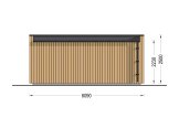 Oficina prefabricada de madera PREMIUM (34 mm + revestimiento), 5.95x3 m, 16 m² specification 4