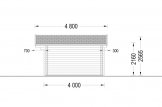 Caseta de jardín de madera MARTA S (Aislada, 44+44 mm), 5x4 m, 20 m² specification 5