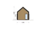 Casa de madera para vivir ADALINE RV (Aislada PLUS, 44 mm + revestimiento), 42 m² specification 3