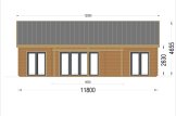 Casa de madera ADALINE S (44 mm), 45 m² specification 2
