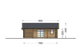 Casa de madera para vivir ADELE S (Aislada, 44+44 mm), 60 m² specification 3