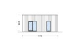 Casa prefabricada para vivir KAYA 3 PV (Aislada PLUS, 44 mm + revestimiento), 70 m² specification 3