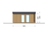 Sauna de exterior SERENE (34 mm + revestimiento), 5.3x2.5 m, 5 m² specification 5