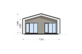 Casa prefabricada para vivir ROBERTA PV (Aislada PLUS, 44 mm + revestimiento), 95 m² specification 3