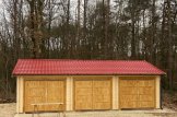 Garaje de madera triple TRIO (44 mm), 9x6 m, 54 m² customer 1