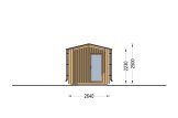 Sauna de exterior SERENE (34 mm + revestimiento), 5.3x2.5 m, 5 m² specification 2
