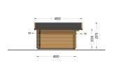 Caseta de jardín de madera DREUX (34 mm), 5x4 m, 18 m² specification 3