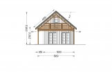 Casa de madera AURA S (66 mm + revestimiento), 100 m² + 35 m² porche specification 6