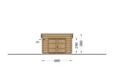 Garaje de madera de techo plano MODERN (44 mm), 4x6 m, 24 m² specification 2