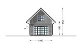 Casa de madera para vivir KARINA RV (Aislada PLUS, 44 mm + revestimiento), 46 m² specification 3