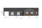 Casa prefabricada para vivir TESSA PV (Aislada PLUS, 44 mm + revestimiento), 130 m² specification 2