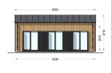 Casa de madera para vivir ANGELA RV (Aislada PLUS, 44 mm + revestimiento), 43 m² specification 2