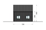 Casa prefabricada para vivir ALINA PV (Aislada PLUS, 44 mm + revestimiento), 46 m² specification 6