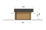Caseta de jardín de madera WISSOUS (34 mm), 5x4 m, 20 m² specification 3