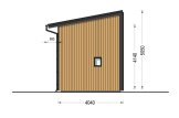 Casa de madera para vivir SOPHIA RV (Aislada PLUS, 34 mm + revestimiento), 20 m² specification 6