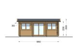 Caseta de jardín de madera OAK (34 mm), 6x3 m, 16 m² specification 2