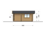 Caseta de jardín de madera NINA (34 mm), 5x5 m, 25 m² specification 3