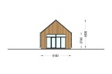 Casa de madera para vivir MILANA (Aislada, 34 mm + revestimiento), 41 m² specification 3