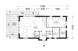 Casa de madera para vivir INGRID RV (Aislada PLUS, 44 mm + revestimiento), 137 m² specification 1