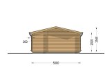 Caseta de jardín de madera NINA (34 mm), 5x5 m, 25 m² specification 4