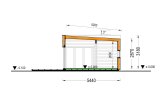 Casa de madera para vivir MALLY RV (Aislada PLUS, 44 mm + revestimiento), 70 m² specification 6