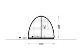 Caseta de jardín de madera BRETA S (44 mm), 3x6 m, 18 m² specification 6