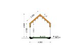 Casa de madera para vivir ADALINE RV (Aislada PLUS, 44 mm + revestimiento), 42 m² specification 6