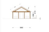 Casa de madera con porche ANGERS S (34+34 mm), 36 m² + 19 m² specification 7
