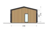 Casa de madera para vivir ANGELA RV (Aislada PLUS, 44 mm + revestimiento), 43 m² specification 5