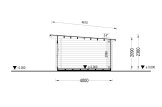 Caseta de jardín de madera DREUX con tejado plano (34 mm), 5x4 m, 18 m² specification 6