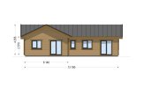 Casa de madera para vivir PAULA RV (Aislada PLUS, 44 mm + revestimiento), 118 m² specification 3