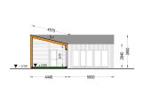 Casa de madera para vivir GINNY RV (Aislada PLUS, 44 mm + revestimiento), 49 m² specification 7
