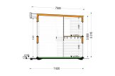 Casa prefabricada para vivir KAYA 4L PV (Aislada PLUS, 44 mm + revestimiento), 50 m² specification 7