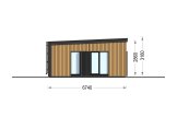 Casa de madera para vivir CARLA RV (Aislada PLUS, 44 mm + revestimiento), 66 m² specification 3