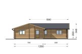 Casa de madera para vivir ADELE S (Aislada, 44+44 mm), 60 m² specification 2