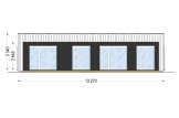 Casa prefabricada para vivir KAYA 3 PV S (44 mm + revestimiento), 70 m² specification 2