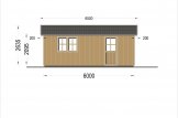 Garaje de madera LORA (estructura de madera), 5x6 m , 30 m² specification 3