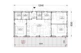 Casa de madera NICOLE (44 mm + revestimiento), 68 m² specification 1