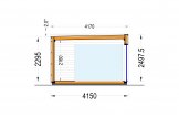 Oficina prefabricada de madera PREMIUM (Aislada PLUS, 34 mm + revestimiento), 5x4 m, 20 m² specification 6