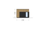 Casa de madera para vivir PREMIUM RV (Aislada PLUS, 44 mm + revestimiento), 42 m² specification 3