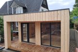 Sauna de exterior con vestuario DELLA (34 mm + revestimiento), 4,6 x 2,1 m, 7,2 m², terraza di 6,7 m² customer 2