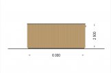 Garaje de madera de techo plano STELA F (estructura de madera), 5x6 m, 30 m² specification 5