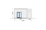 Casa prefabricada para vivir LUCIA 2 PV (Aislada PLUS, 44 mm + revestimiento), 50 m² specification 3