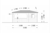 Cenador de madera FLORA (28 mm), 3x5 m, 15 m² specification 3