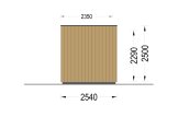Oficina prefabricada de madera PREMIUM S (Aislada PLUS, 34 mm + revestimiento), 4.1x2.4 m, 10 m² specification 3