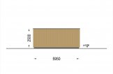Garaje de madera de techo plano SILVIA F (34 mm + revestimiento), 4x6 m, 24 m² specification 5