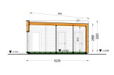 Casa prefabricada para vivir LUCIA 1 PV (Aislada PLUS, 44 mm + revestimiento), 57 m² specification 7