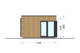 Oficina prefabricada de madera PREMIUM (34 mm + revestimiento), 5x4 m, 18 m² specification 5