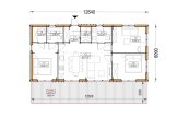 Casa de madera para vivir NICOLE (Aislada, 44 mm + revestimiento), 68 m² specification 1