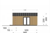 Caseta de jardín de madera PIA (estructura de madera), 5x5 m, 25 m² specification 3